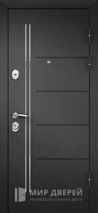 Металлическая антивандальная дверь в квартиру шпон №4 внешняя - фото