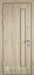 Уличная дверь светлая в коттедж №1 внутренняя - фото