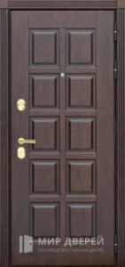 Железная дверь входная в квартиру МДФ №384 внешняя - фото