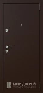 Металлическая дверь МДФ зеркало №69 внешняя - фото