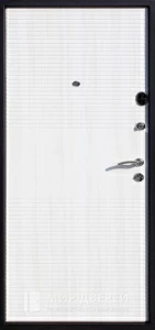 Дверь уличная белая №10 внутренняя - фото