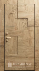 Уличная дверь дизайнерская №9 внешняя - фото