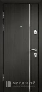 Тёмная уличная входная дверь №4 внутренняя - фото