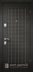 Дверь недорогая металлическая Венге №20 внешняя - фото