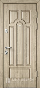 Входная дверь с зеркалом винорит №20 внешняя - фото