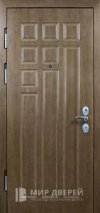 Стальная дверь с МДФ панелью для деревянного дома №27 внутренняя - фото