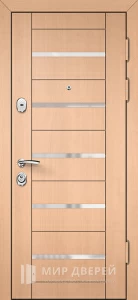 Стильная входная дверь в квартиру №25 внешняя - фото