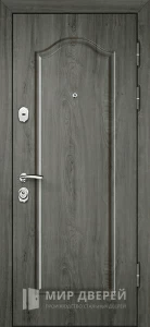 Дверь входная серый букле №6 внешняя - фото