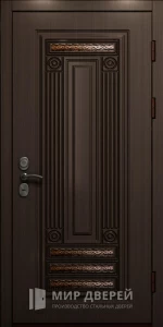 Парадная входная дверь для загородного дома №401 внешняя - фото