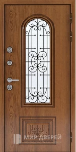 Филёнчатая термо дверь со вставками №3 внешняя - фото