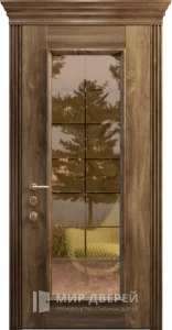 Дверь в загородный дом со стеклом №15 внешняя - фото