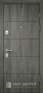 Шпонированная дверь входная №14 внешняя - фото