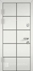 Антивандальная стальная дверь с отделкой из шпона №36 внутренняя - фото