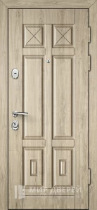 Стальная дверь с отделкой МДФ винорит №21 внешняя - фото