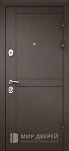 Входная дверь в квартиру с наличниками №56 внешняя - фото