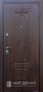 Металлическая дверь обшитая МДФ №189 внешняя - фото