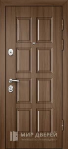 Входная дверь в загородный дом с фрезерованными панелями №91 внешняя - фото