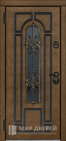 Фото 2 «Утепленная входная дверь со стеклом №2»