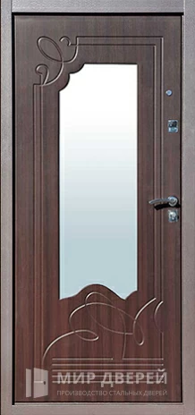 Фото 2 «Дверь входная уличная с зеркалом с порошковым напылением крокодил №66»